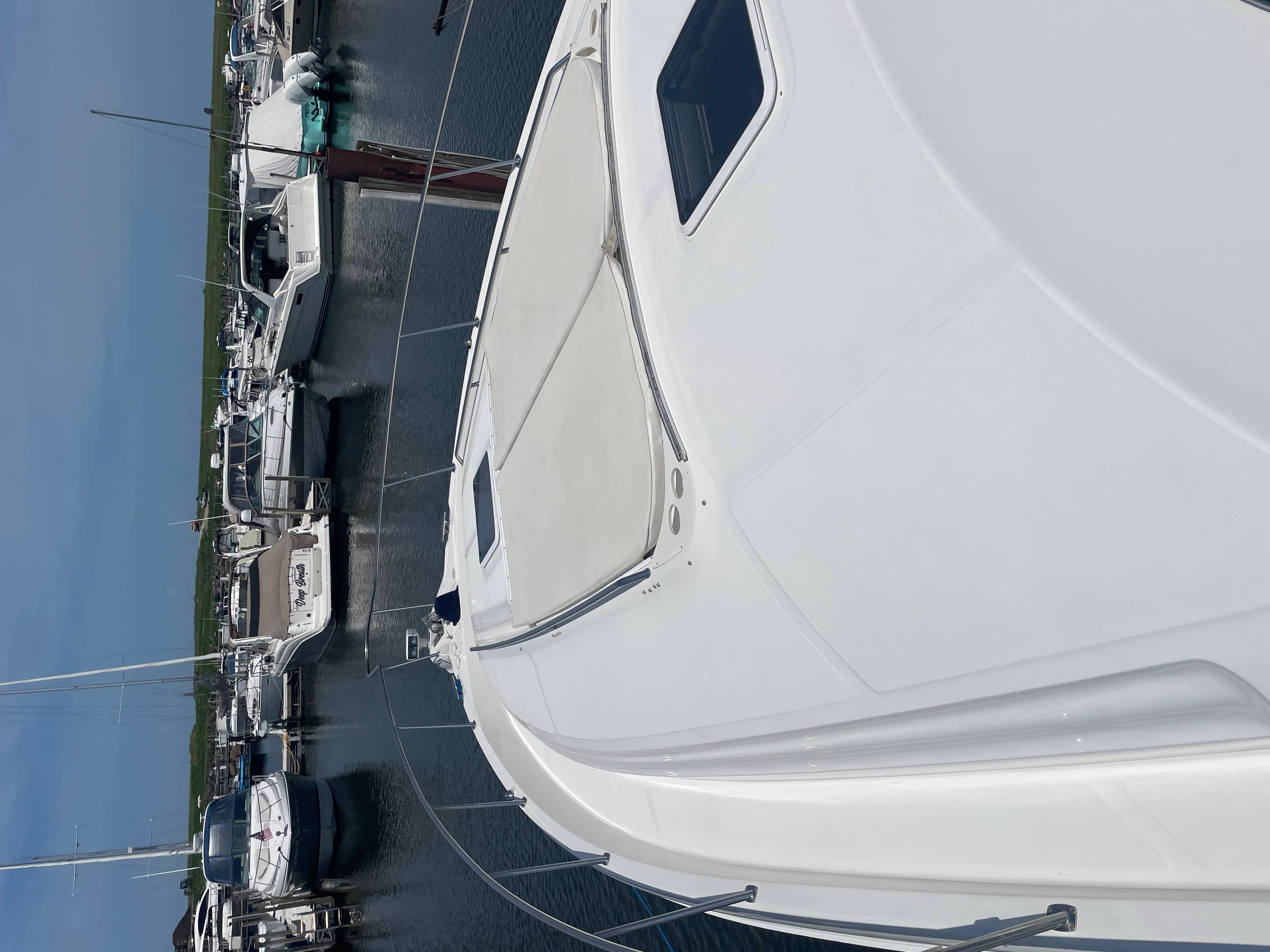 2001 Sea Ray Sundancer 460 canvas enclosure and hard top