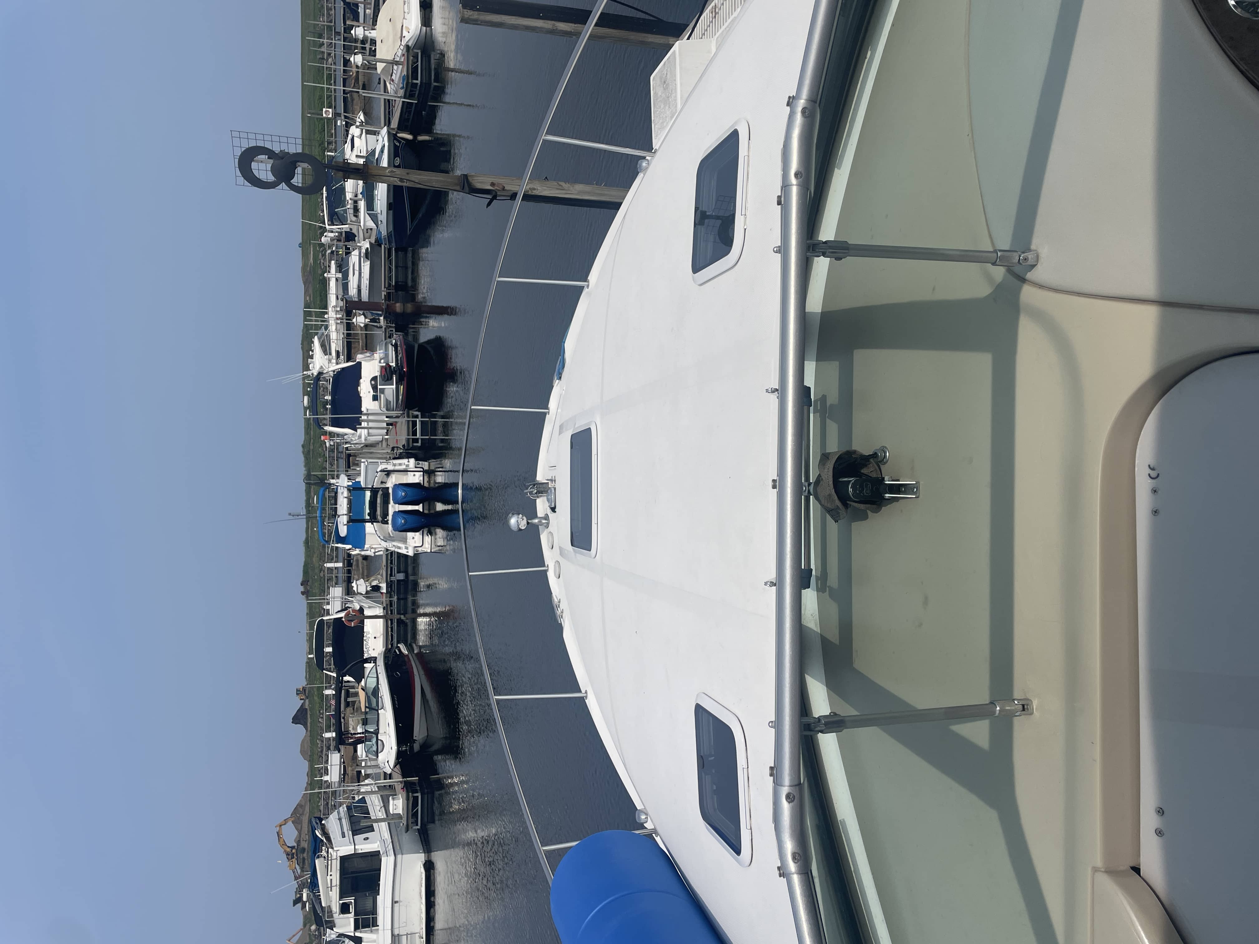 1999 Sea Ray Sundancer 340 engine compartment twin Mercruiser 7.4L