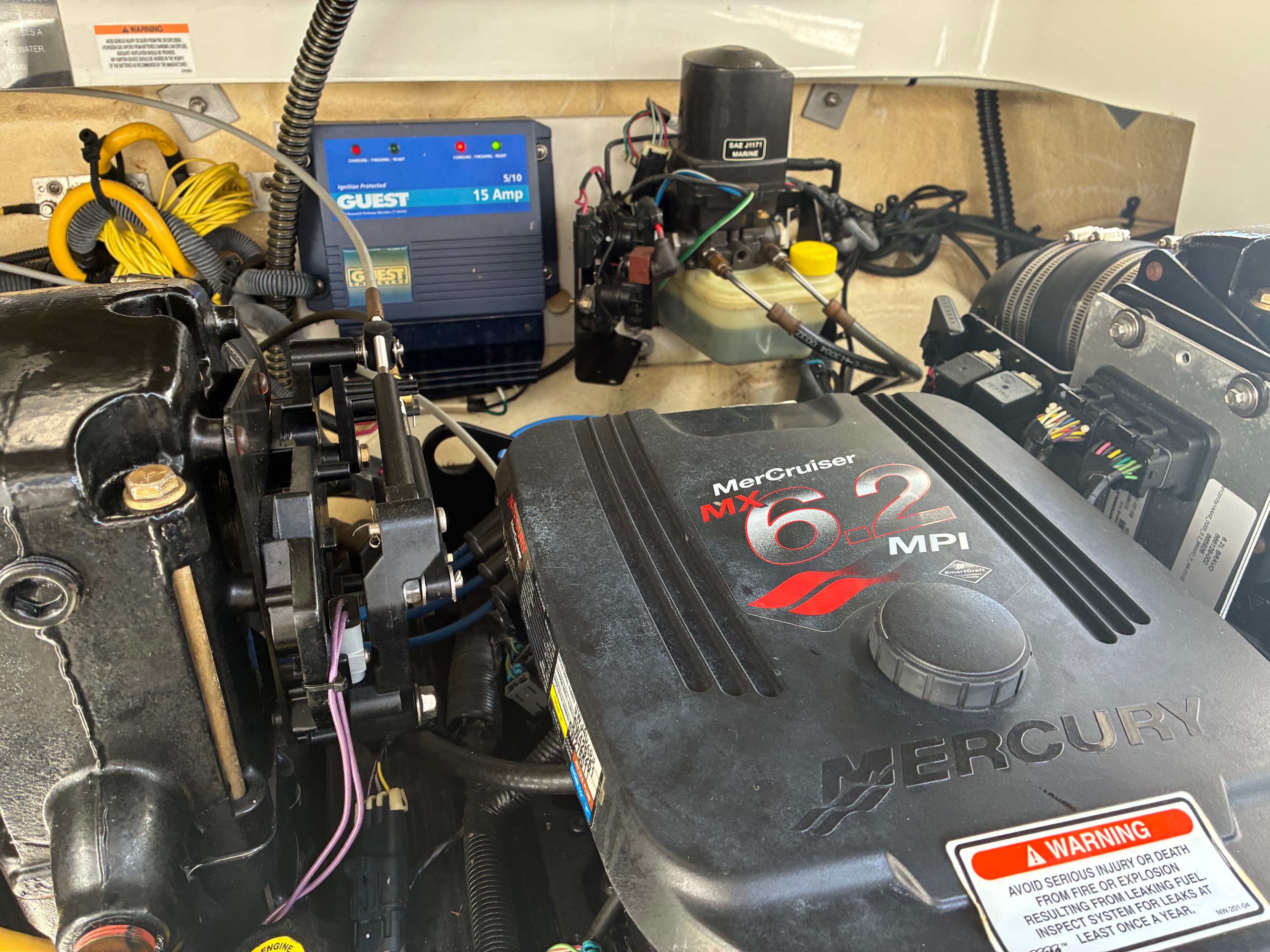 2005 Crownline 270CR MerCruiser 6.2L MPI engine badge